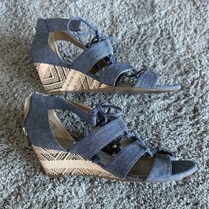Blue Heels size 8